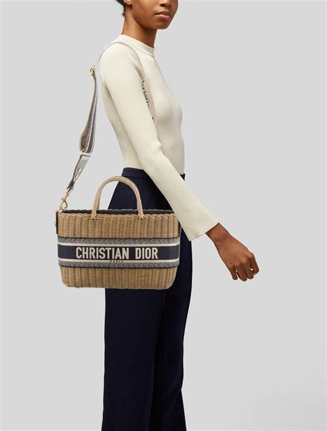 dior wicker bag|christian dior basket bag.